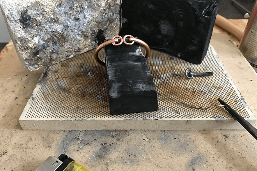 Soldering copper bracelet
