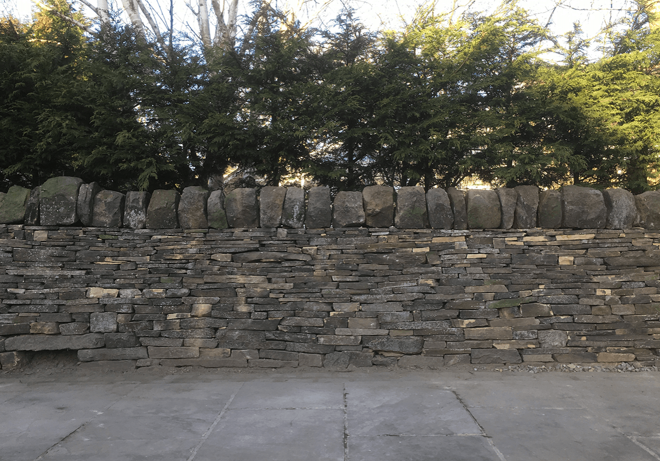 Dry stone walling rebuild project